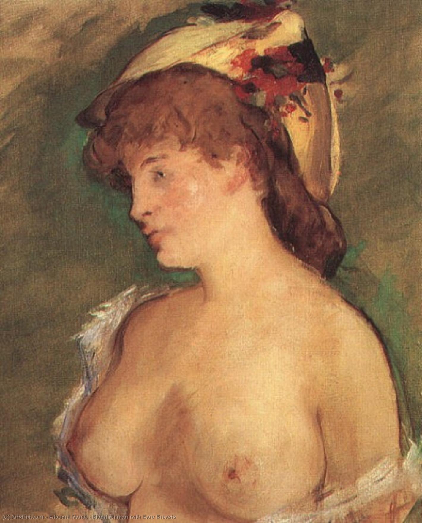 Edouard-manet-blond-woman-with-bare-breasts